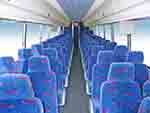 50 passenger charter bus interior